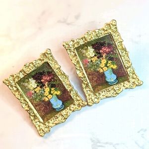 Oil Painting earrings
